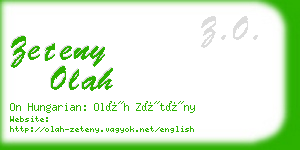 zeteny olah business card